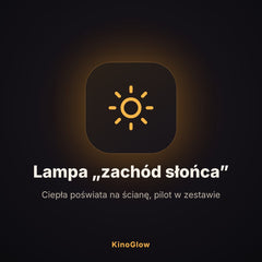 Lampa zachód słońca
