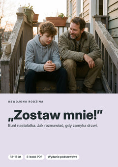 „Zostaw mnie!” — okładka e-booka, wydanie Podstawowe