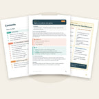 EN · Inside the book: contents, a script and the cheat sheet