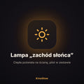 Lampa zachód słońca