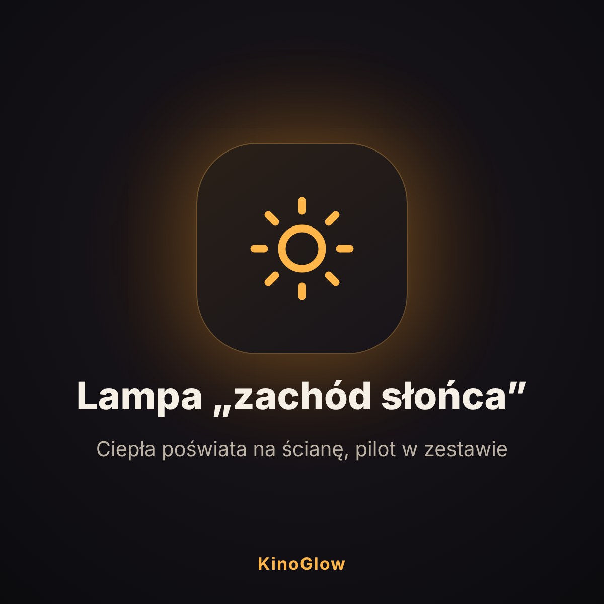 Lampa zachód słońca